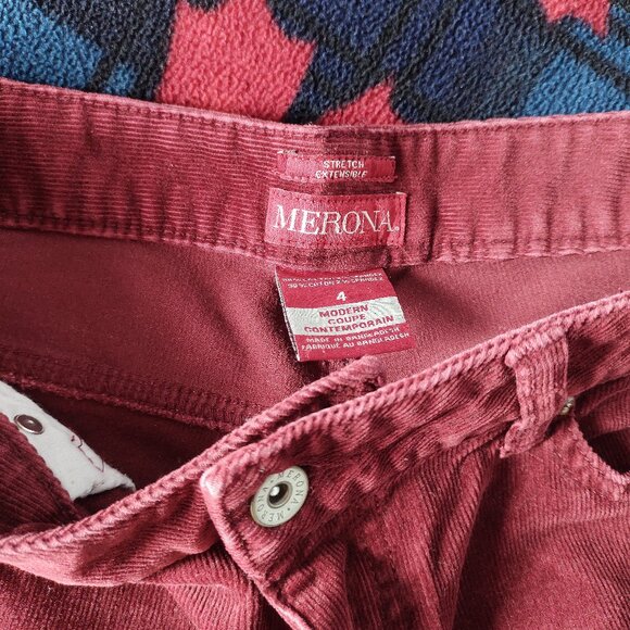 Merona Modern Cut Burgundy Corduroy Pants - Picture 8 of 8